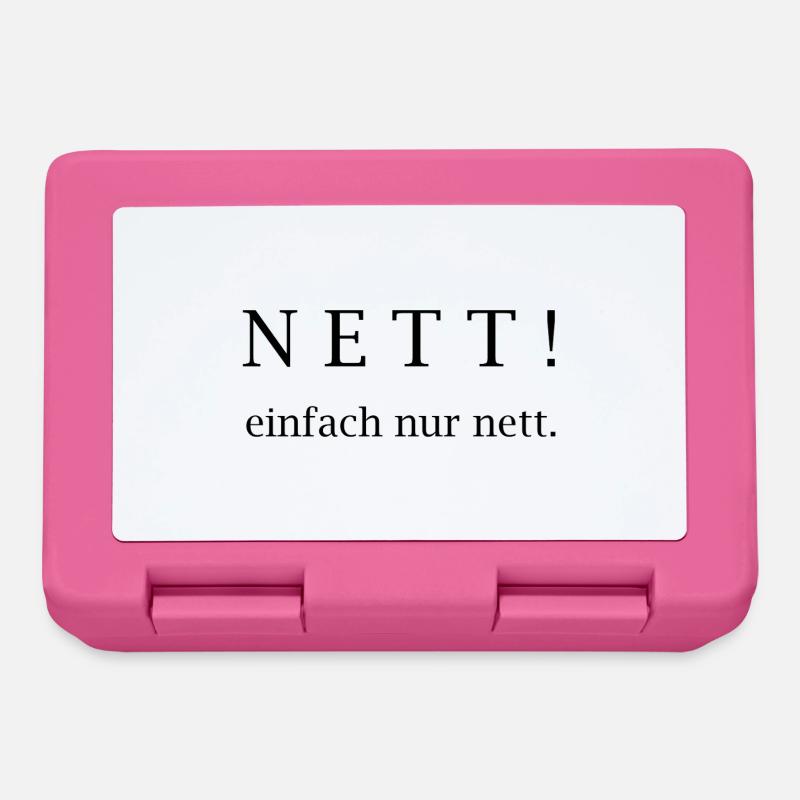 Nett! einfach nur nett. - Brotdose - Pink