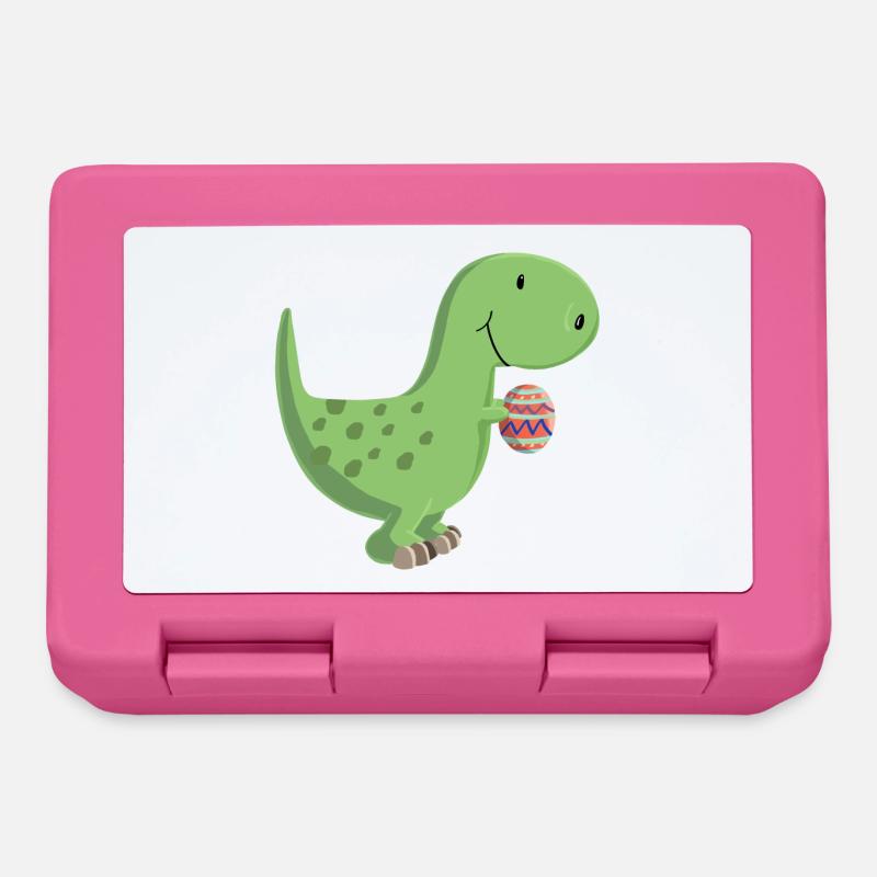 Dino with egg - Lunchbox - pink