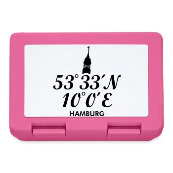 Hamburg Koordinaten Hamburger Michel - Brotdose - Pink - Vorne