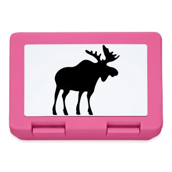 moose elk elch - Brotdose - Pink - Vorne