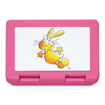 Crazy Hase - Hasen - Brotdose - Pink - Vorne