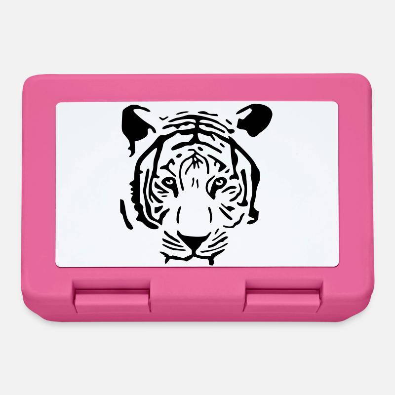 Tigre blanc - Boîte à goûter - rose