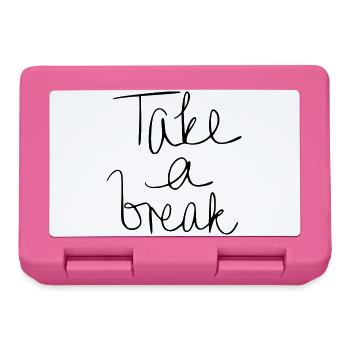 Take a break - Lunchbox - pink - Front