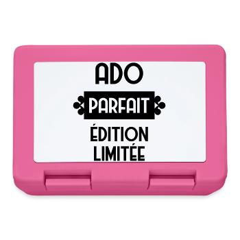 adolescent / enfant / ado / adolescente - Boîte à goûter - rose - Devant
