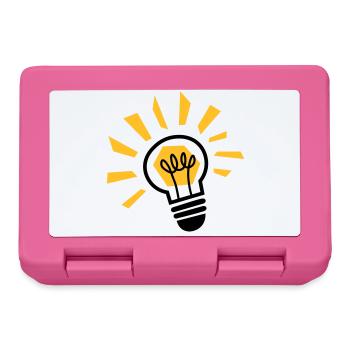 Light bulb - light bulb - ampoule - lamp - light - Lunchbox - pink - Front