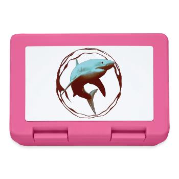 Great White Shark - Lunchbox - pink - Front