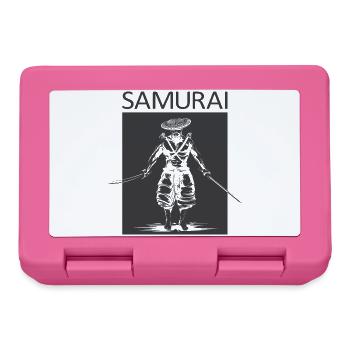 Samurai Swordsman Symbol Martial Arts Logo icon - Lunchbox - pink - Front