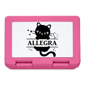 t-shirt Allegra t-shirt cat gift idea cat - Lunchbox - pink - Front