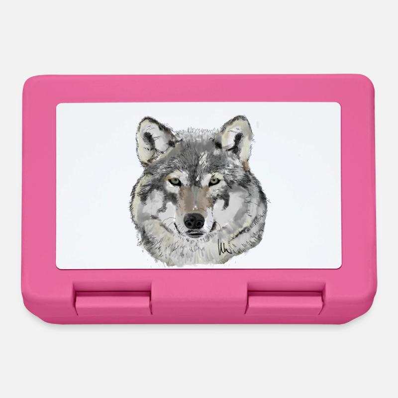 Wolf - Lunchbox - pink