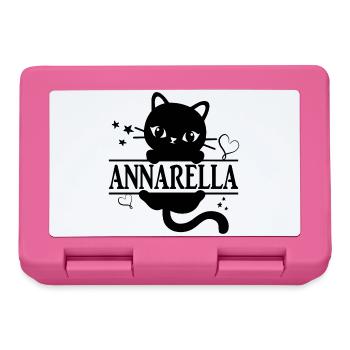 t-shirt Annarella t-shirt chat cadeau idée chat chat - Boîte à goûter - rose - Devant