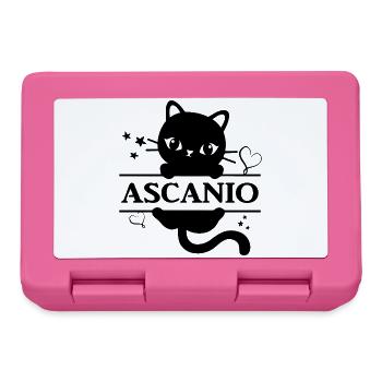t-shirt Ascanio t-shirt chat cadeau idée chat chat - Boîte à goûter - rose - Devant