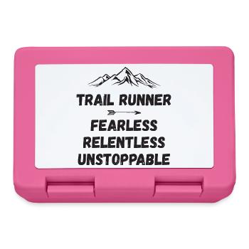 Trail Runner - Intrépide. Implacable. Imparable. - Boîte à goûter - rose - Devant