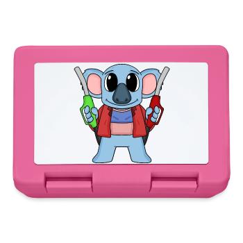 Gas station attendant Koala gas station - Lunchbox - pink - Front
