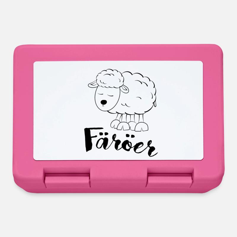 Färöer Schaf - Brotdose - Pink