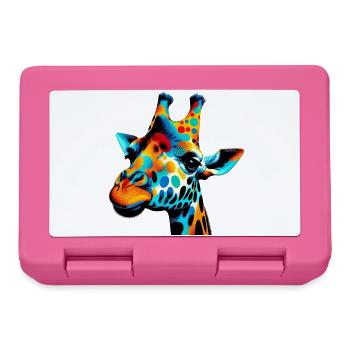 Giraffe Pop Art - Lunchbox - pink - Front