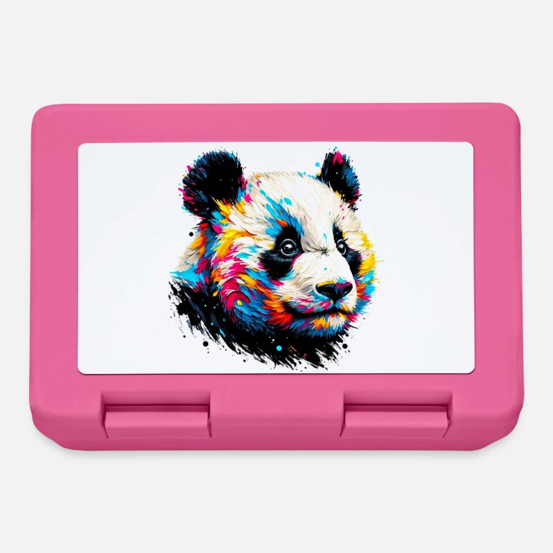 Panda - Boîte à goûter - rose