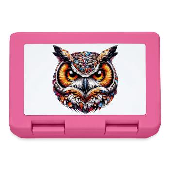 Owl - Lunchbox - pink - Front