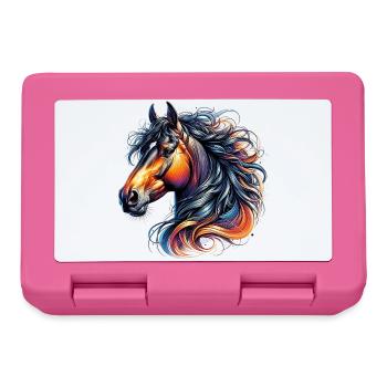 Pferd - Brotdose - Pink - Vorne
