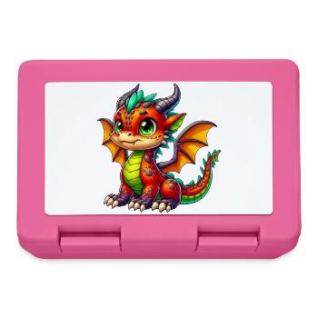 Drache - Brotdose - Pink - Vorne