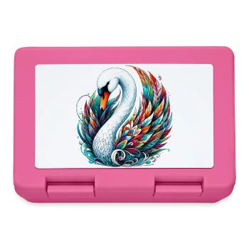 Cygne - Boîte à goûter - rose - Devant