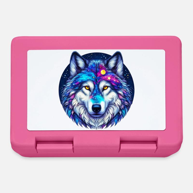 Wolf - Brotdose - Pink