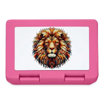 Löwe - Brotdose - Pink - Vorne