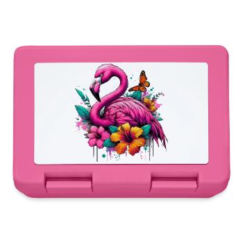 Flamant - Boîte à goûter - rose - Devant