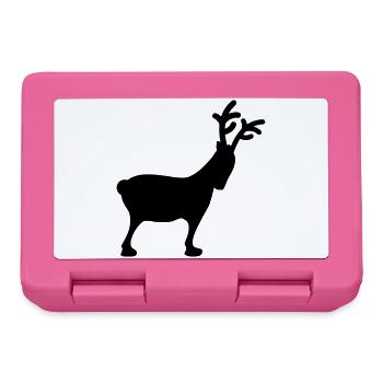Rentier Xmas5 - Brotdose - Pink - Vorne