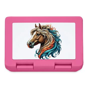 Pferd - Brotdose - Pink - Vorne