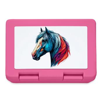 Pferd - Brotdose - Pink - Vorne