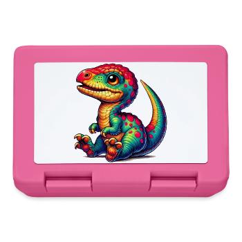 Dinosaure - Boîte à goûter - rose - Devant