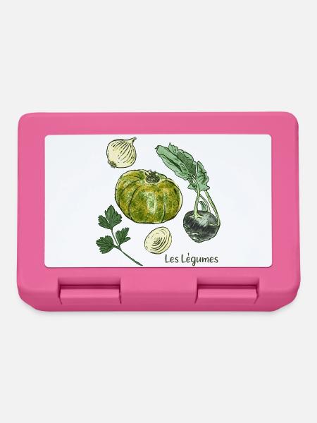 Les Légumes Gartenillustration - Brotdose - Pink
