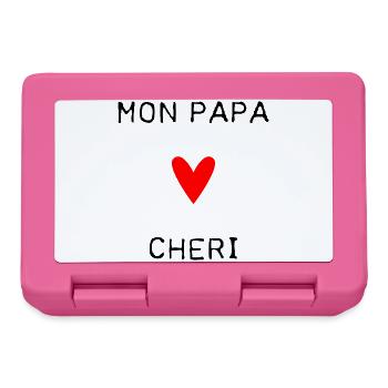 DAD. FATHER'S DAY. HAPPY FATHER'S DAY. HAPPY BIRTHDAY. - Lunchbox - pink - Front