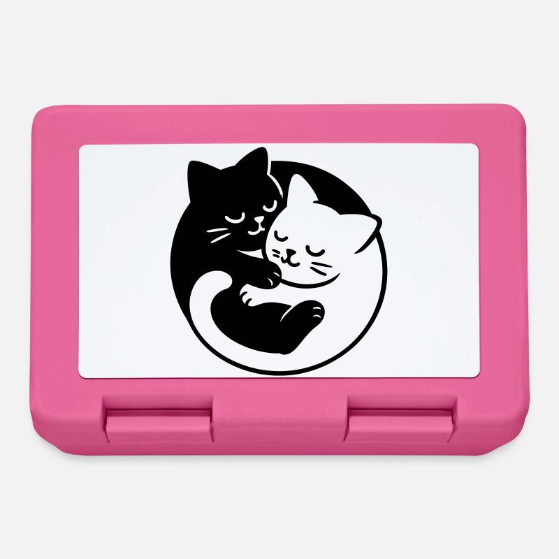 Yin-Yang Katzen - Brotdose - Pink