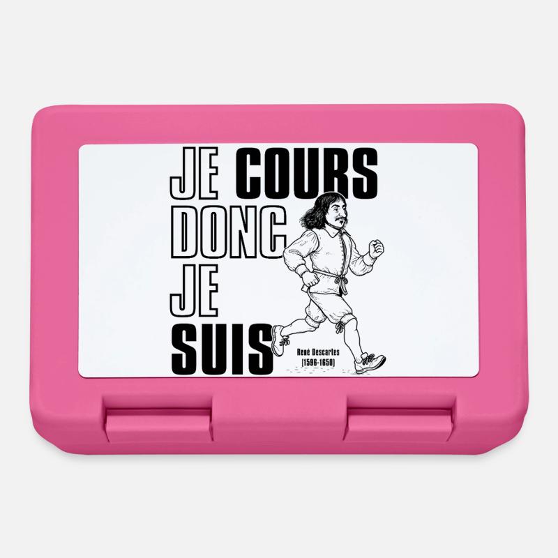I run therefore I am - Lunchbox - pink