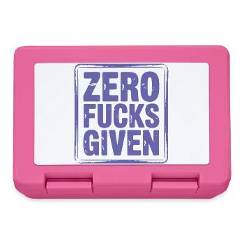 Radical Zero Fucks Given Design - Lunchbox - pink - Front
