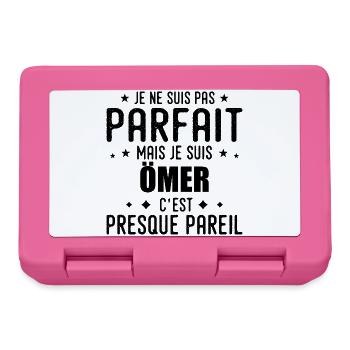 Ömer: authentic, imperfect, top, perfection - Lunchbox - pink - Front