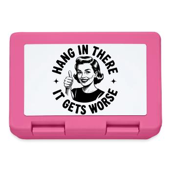 Stay tuned, it's getting worse - Lunchbox - pink - Front