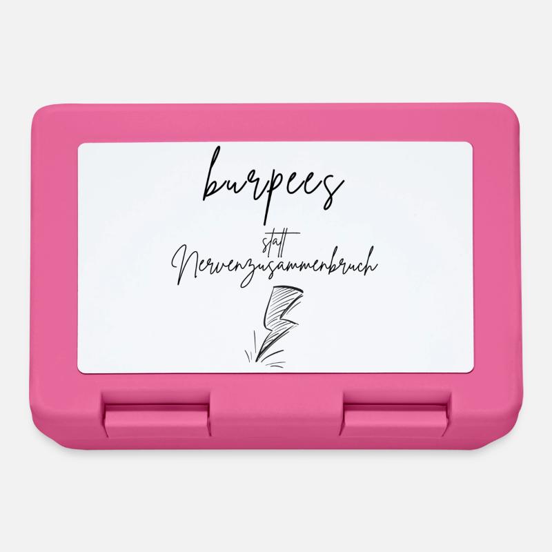 burpees statt Nervenzusammenbruch - Brotdose - Pink