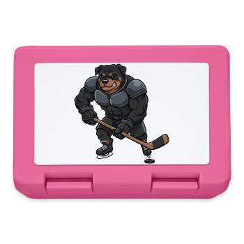 Cool Rottweiler Joueur de Hockey sur Glace Master Sport - Boîte à goûter - rose - Devant