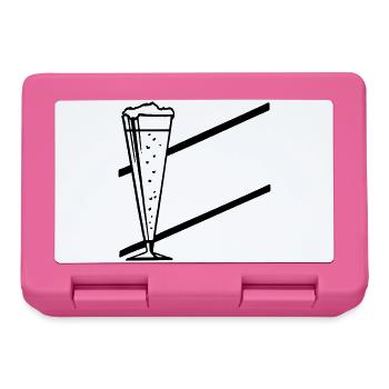 verre de bar - Boîte à goûter - rose - Devant