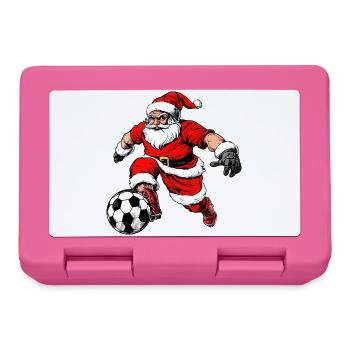 Weihnachten Fussballer - Brotdose - Pink - Vorne