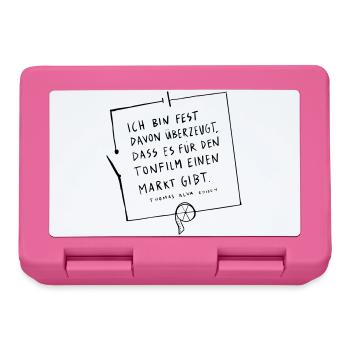 Thomas Edison Schaltkreis - Brotdose - Pink - Vorne