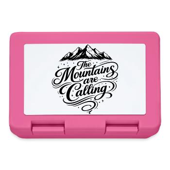The mountains call saying - Lunchbox - pink - Front