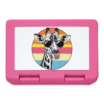 Lunettes de soleil rétro Girafe - Boîte à goûter - rose - Devant