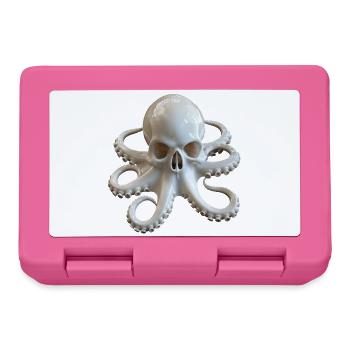 Schädel-Oktopus Fusion - Brotdose - Pink - Vorne