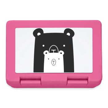 Bear Bear Polar Bear Brown Bear I Gift Idea - Lunchbox - pink - Front
