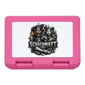 Königskampf im Schachreich - Brotdose - Pink - Vorne