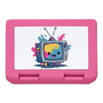 Colorful TV buddy - Lunchbox - pink - Front