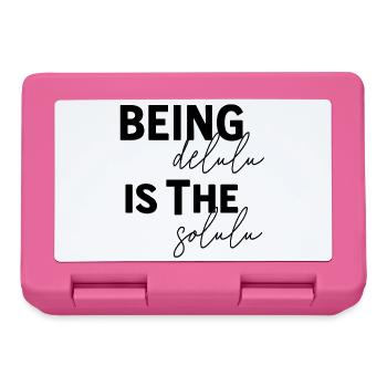 Being Delulu Is The Solulu - Brotdose - Pink - Vorne